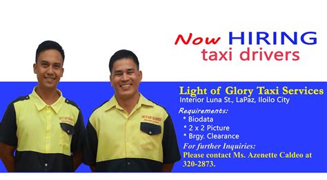 Ratings & Reviews of Light Of Glory Taxi in Iloilo City, Iloilo .